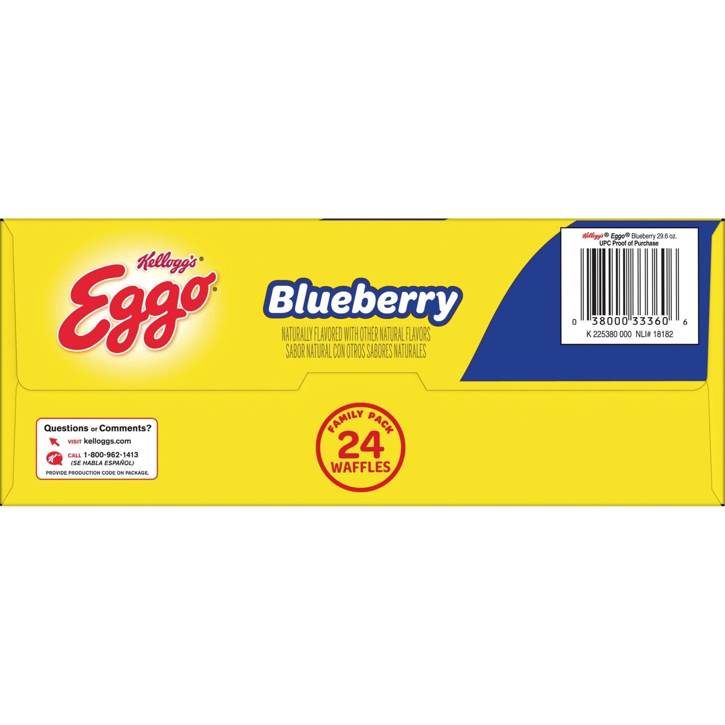 Eggo Blueberry Waffles, 29.6 oz, 24 Count (Frozen)