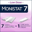 Monistat 7 Day Women's Yeast Infection Treatment, 7 Disposable Miconazole Cream Applicator