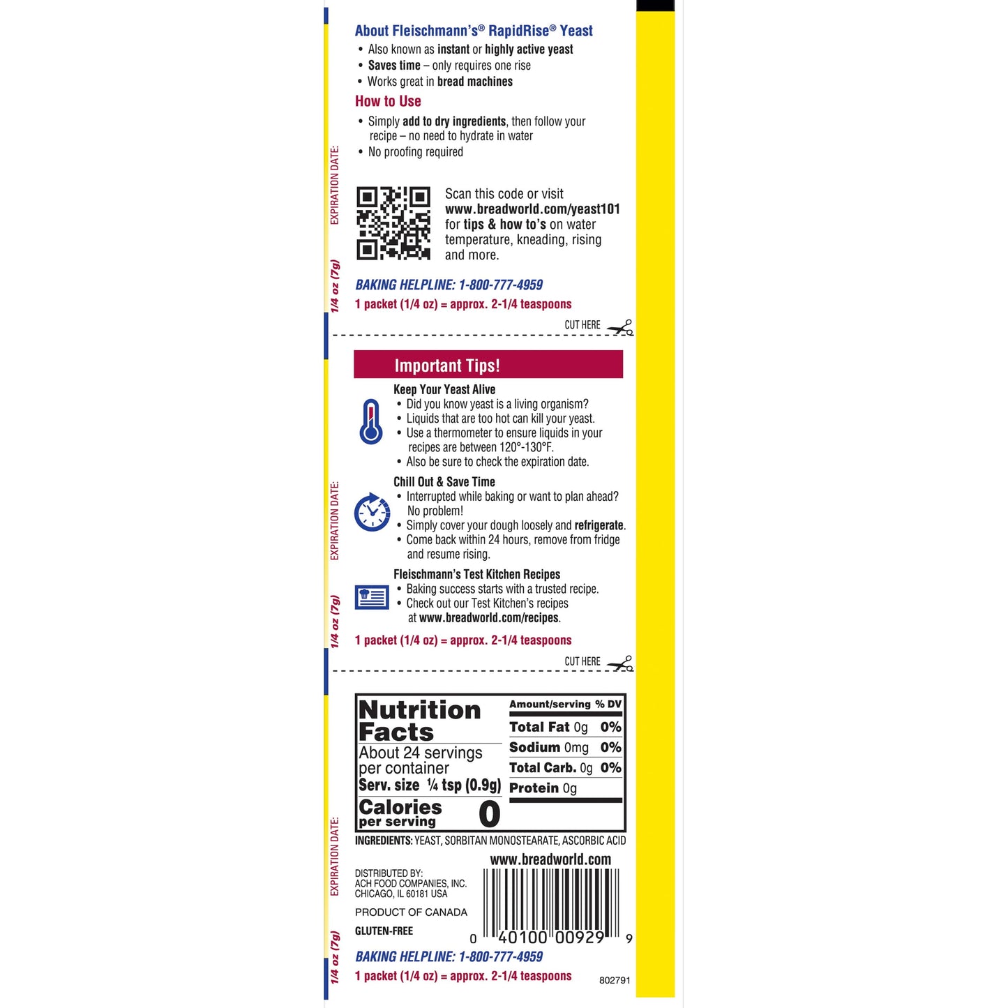 Fleischmann's RapidRise Yeast