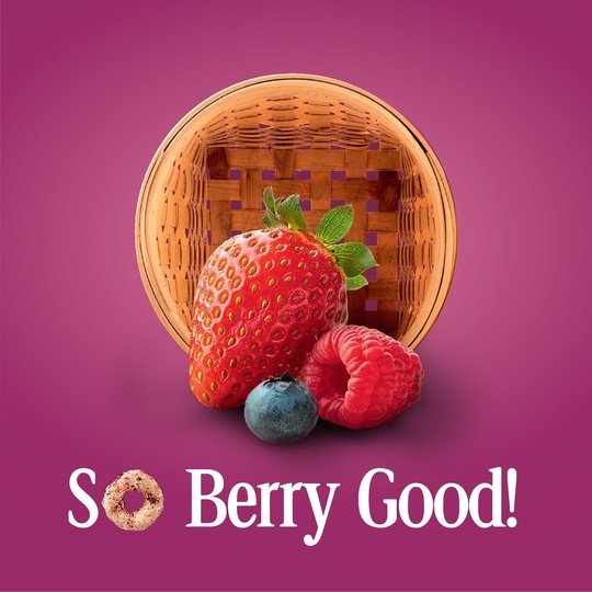 Very Berry Cheerios, Heart Healthy Cereal, Family Size, 18.6 OZ