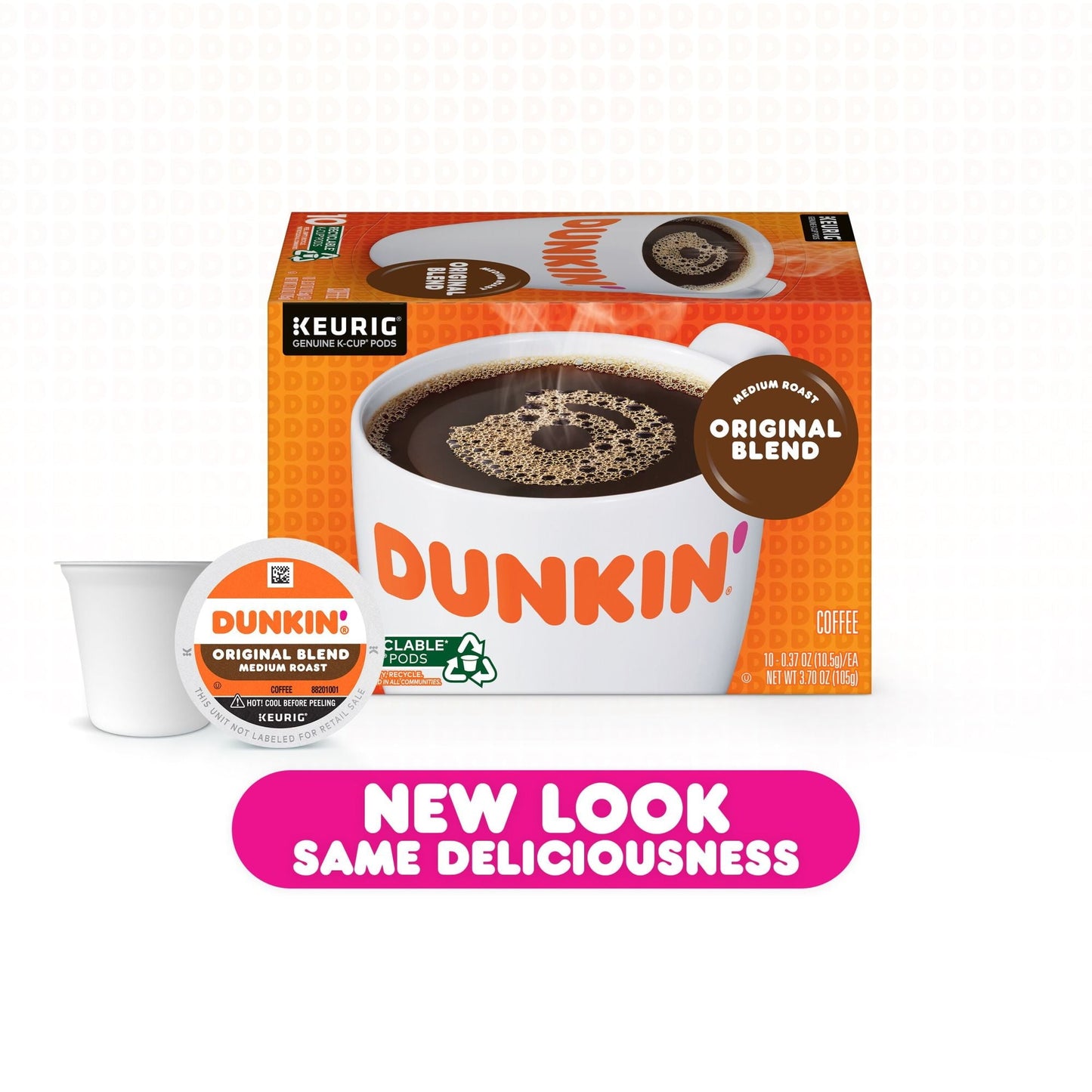 Dunkin' Original Blend Coffee, Medium Roast, Keurig K-Cup Pods, 44 Count Box