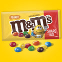 M&M's Peanut Milk Chocolate Candy, Share Size - 3.27 oz Bag