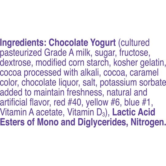 Yoplait Whips Yogurt Mousse, Chocolate Flavored, Gluten Free Snack, 4 OZ Yogurt Cup