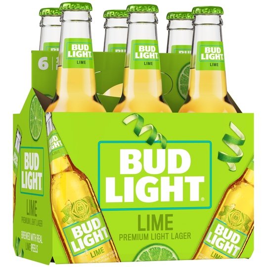 Bud Light Lime Beer, 6 Pack Beer, 12 fl oz Bottles, 4.2% ABV, Domestic