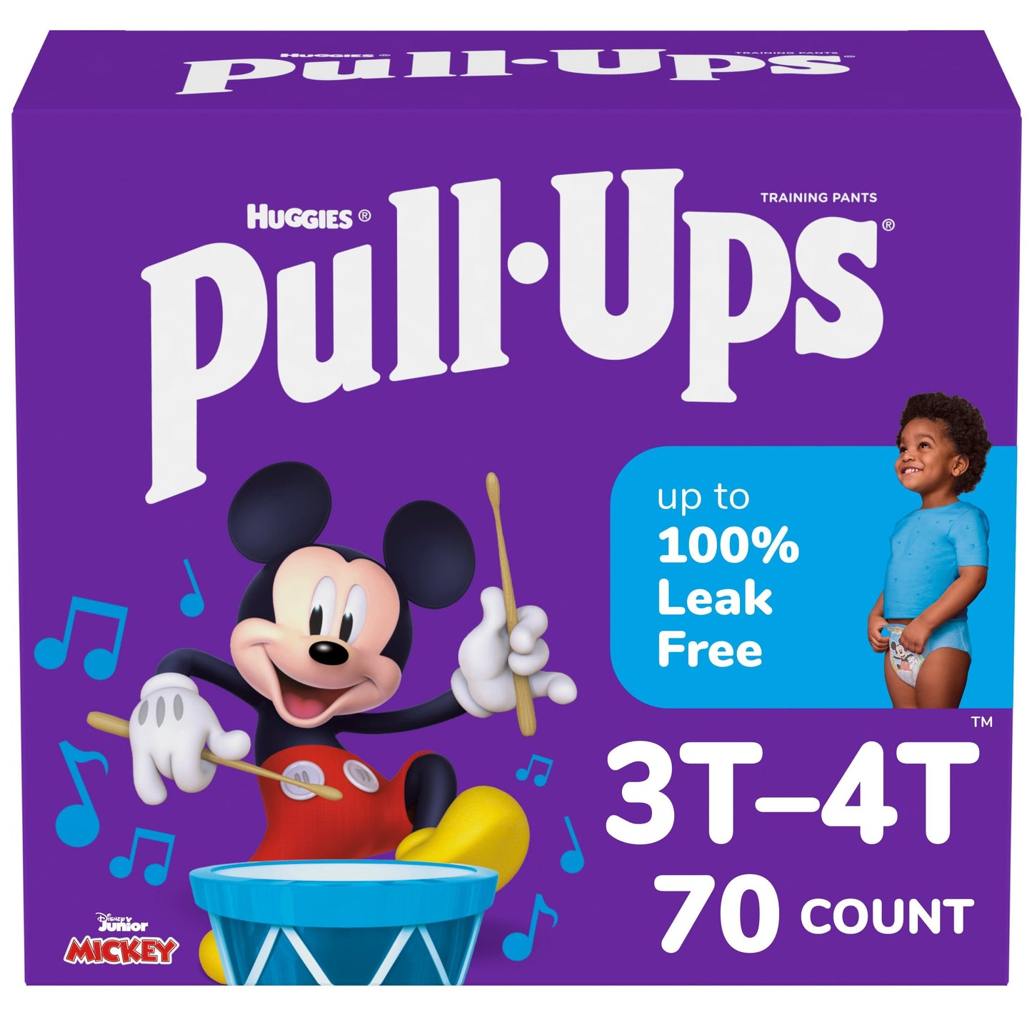 Pull-Ups Boys' Potty Training Pants, 3T-4T (32-40 lbs), 70 Count