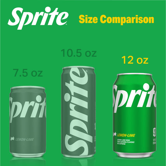 Sprite Lemon Lime Soda Pop, 12 fl oz, 12 Pack Cans