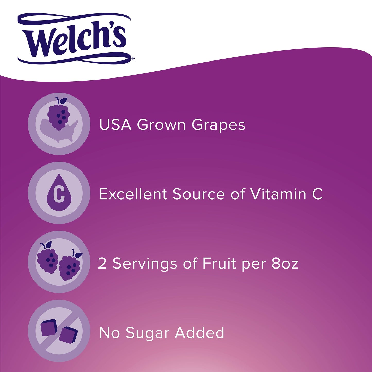 Welch's 100% Grape Juice, Concord Grape, 64 fl oz Bottle