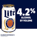 Miller Lite Lager Beer,  24 fl oz Can, 4.2% ABV