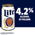 Miller Lite Lager Beer, 6 Pack, 7 fl oz Bottles, 4.2% ABV