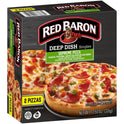 Red Baron Deep Dish Supreme Frozen Pizza 2 Count 11.5 oz