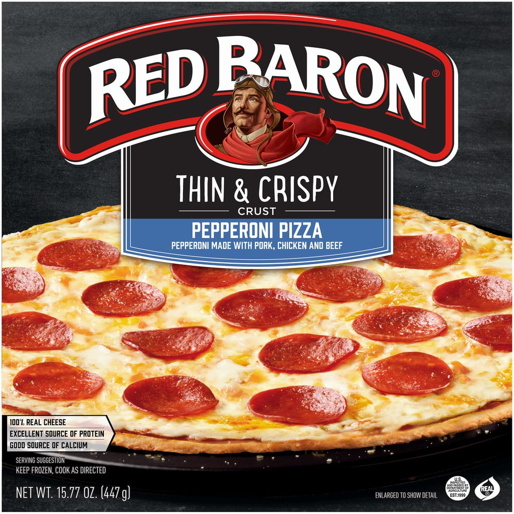 Red Baron Thin Crust Pepperoni Frozen Pizza 15.77oz