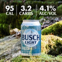 Busch Light Beer, 18 Pack, 12 fl oz Cans, 4.1% ABV, Domestic