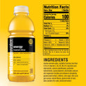 vitaminwater energy electrolyte enhanced water, tropical citrus drink, 20 fl oz bottle