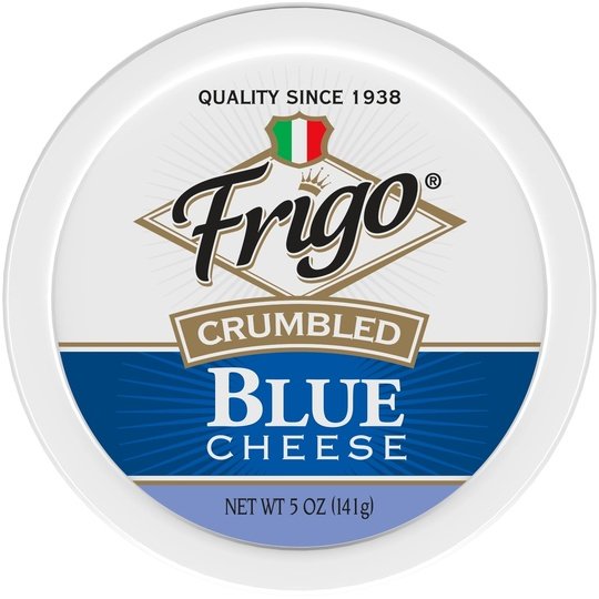 Frigo Crumbled Blue Cheese, 5 oz Refrigerated Plastic Cup