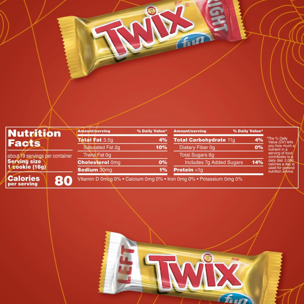 Twix Fun Size Caramel Cookie Chocolate Bars - 10.83 oz Bag