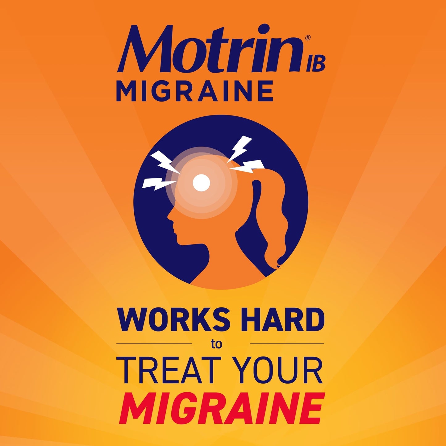 Motrin IB Migraine Relief Liquid Gel Caps, Ibuprofen 200 mg, 80 Ct