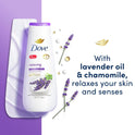 Dove Relaxing Long Lasting Gentle Body Wash, Lavender Oil and Chamomile, 20 fl oz