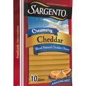 Sargento® Creamery Sliced Natural Cheddar Cheese, 10 slices