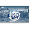 Busch Light Beer, 18 Pack, 12 fl oz Cans, 4.1% ABV, Domestic