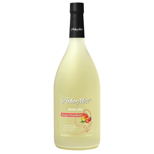 Arbor Mist, Mango Strawberry Moscato, Fruit Wine, 1.5 Liter Glass Bottle