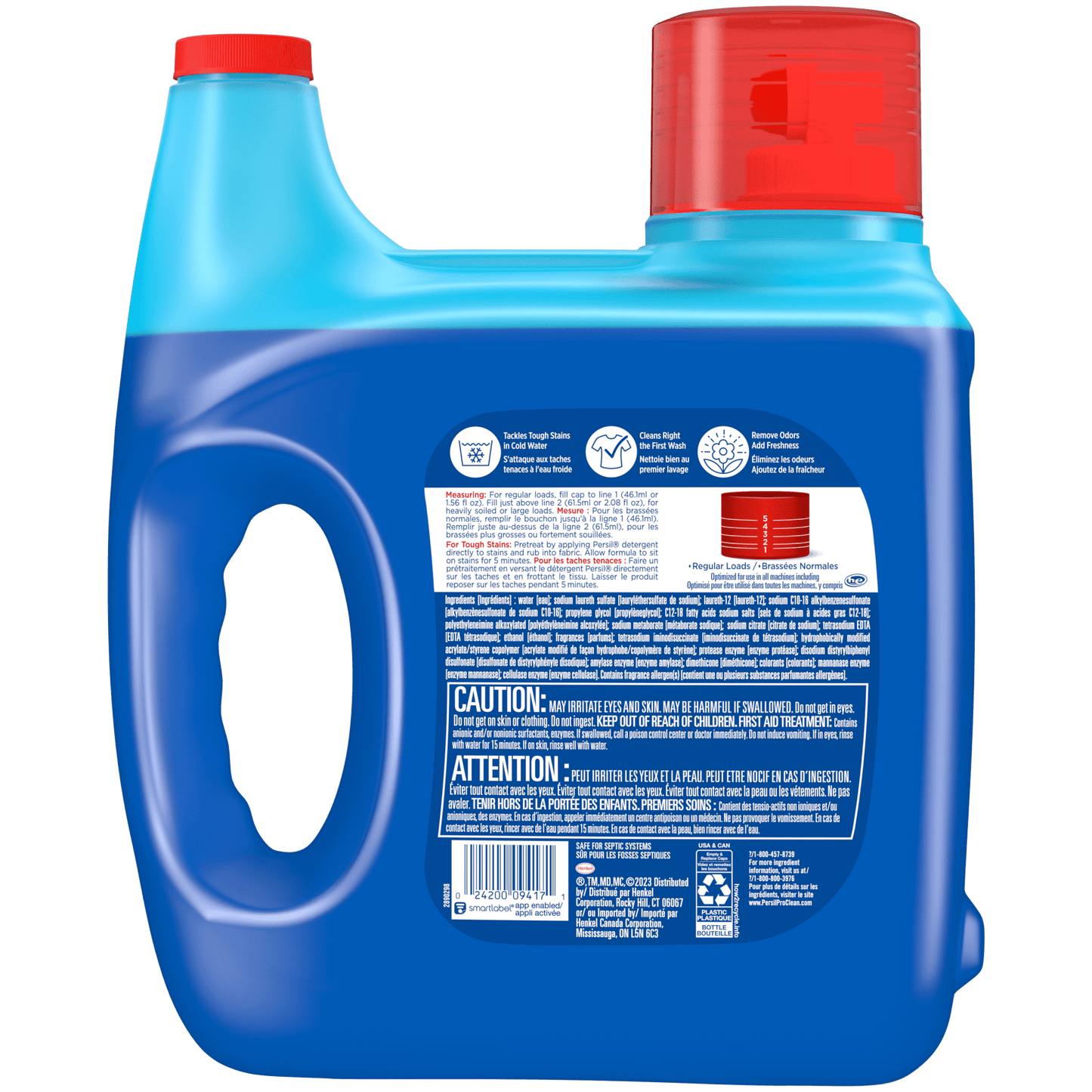 Persil Liquid Laundry Detergent, Intense Fresh, 150 Fluid Ounces, 96 Loads