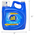 all Liquid Laundry Detergent, 4 in 1 with Stainlifters, Fresh Clean Sunshine Fresh, 150 Ounces, 100 Wash Loads