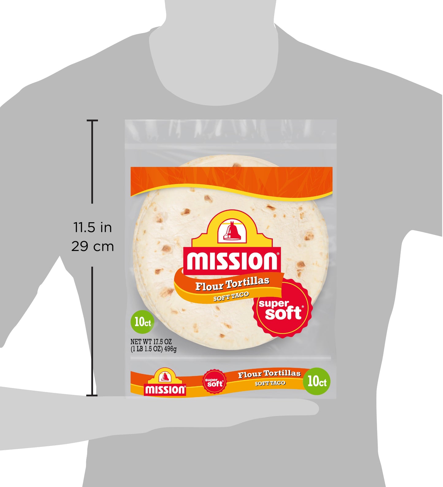 Mission Super Soft Taco Flour Tortillas, 10 Count