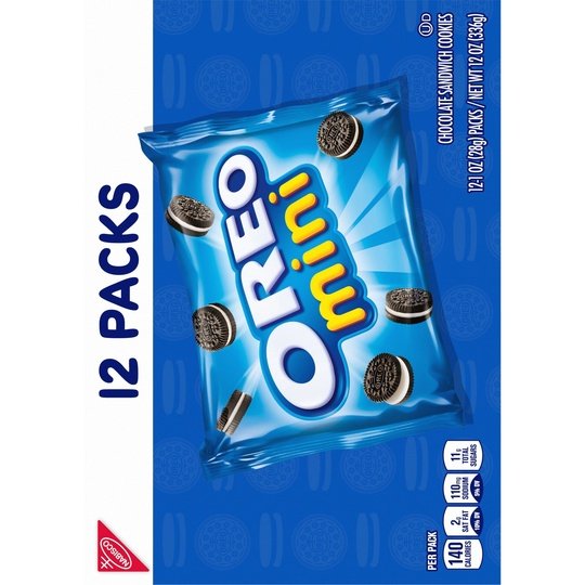 NABISCO OREO MINI LUNCHBOX COOKIES MUNCH PACKS 12 OZ