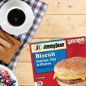 Jimmy Dean Sausage Egg & Cheese Biscuit Sandwich, 18 oz, 4 Ct (Frozen)