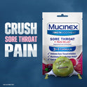 Mucinex Instasoothe Cough Drops, Sore Throat Lozenges, Elderberry & Cherry, 40 Count