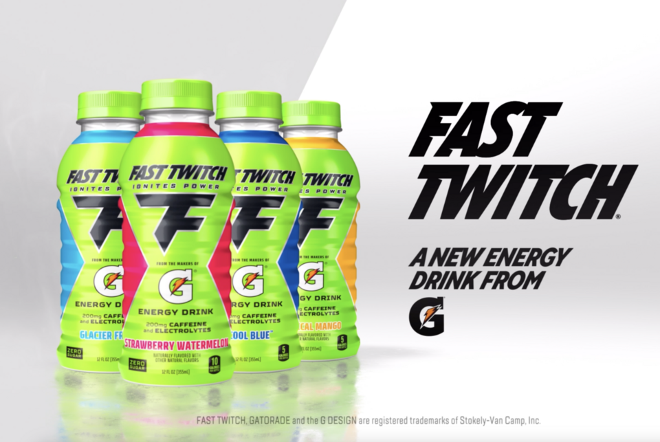 Fast Twitch Energy drink from Gatorade, Strawberry Watermelon, 12 fl oz