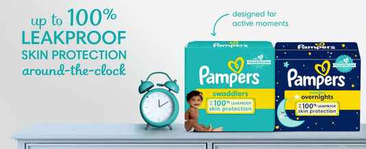 Pampers Swaddlers Diapers, Size 2, 144 Count