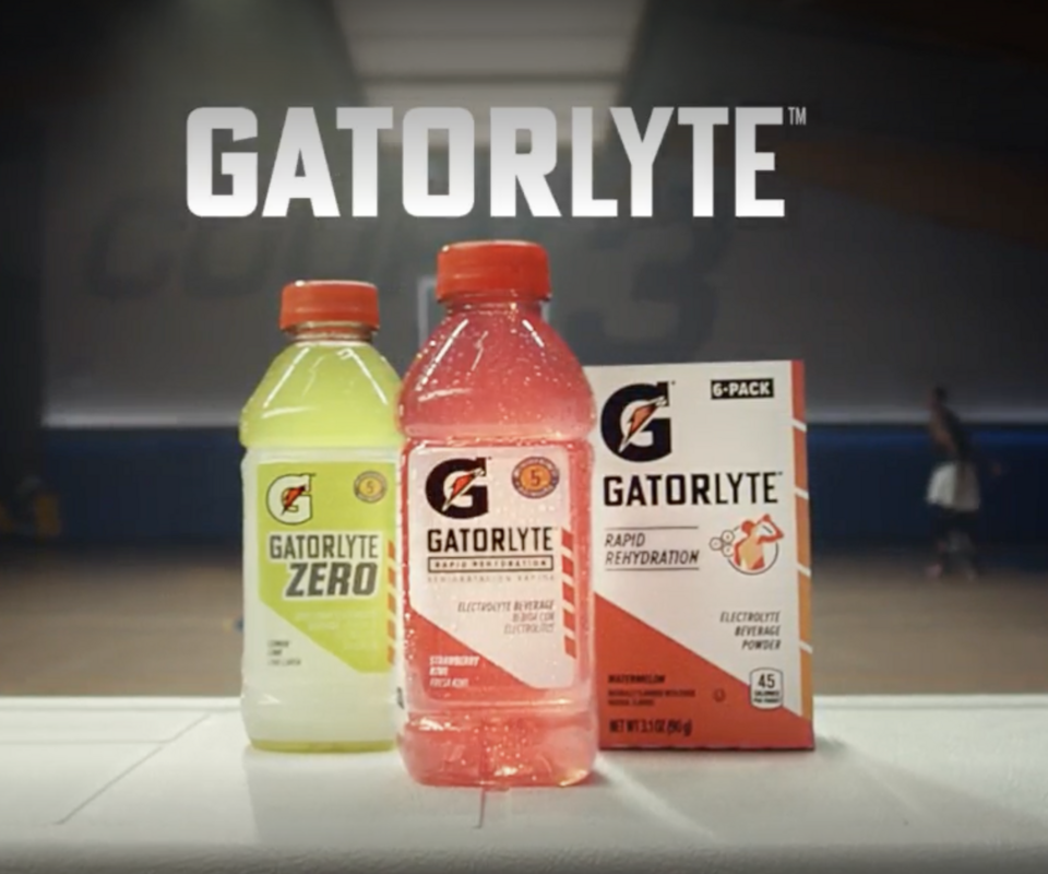 Gatorlyte Rapid Rehydration Electrolyte Beverage, Orange, 20 oz Bottle