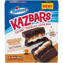 Hostess Chocolate Caramel Kazbars Creamy & Crunchy Layer Bar, Individually Wrapped, 8 Count 10 oz