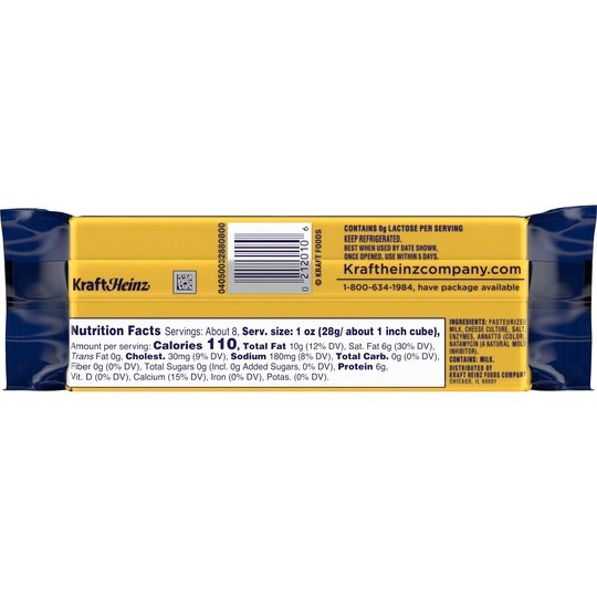 Kraft Sharp Cheddar Cheese, 8 oz Block