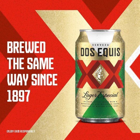 Dos Equis Mexican Lager Beer, 24 Pack, 12 fl oz Cans, 4.2% Alcohol by Volume