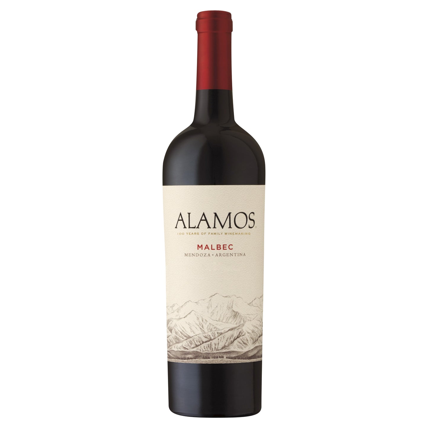 Alamos Malbec Red Wine, Argentina Wine, 750ml Glass Bottle