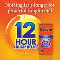 Delsym Adult 12 hour Cough Relief Medicine, Powerful Cough Relief for 12 Good Hours, Cough Suppressing Liquid, #1 Pharmacist Recommended, Grape Flavor, 3 Fl Oz