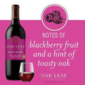 Oak Leaf Vineyards Cabernet Sauvignon Red Wine, 750 ml Glass, ABV 13.00%, 5- 5oz servings, California