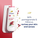 Dove Rejuvenating Long Lasting Gentle Body Wash, Pomegranate and Hibiscus, 20 fl oz