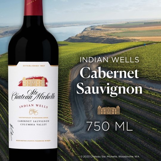 Chateau Ste. Michelle Indian Wells Washington Cabernet Sauvignon Red Wine, 750 ml Bottle