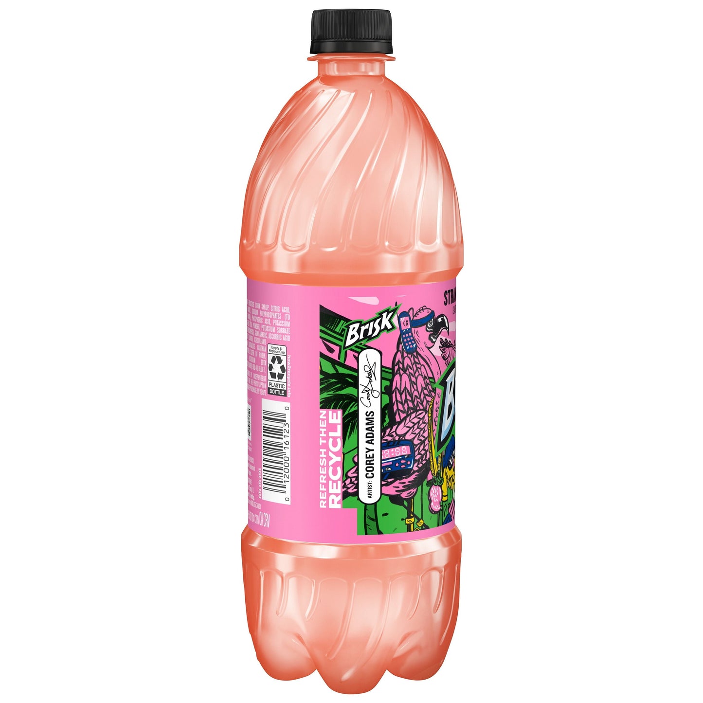 Brisk Strawberry Melon Iced Tea 1 Liter Bottle