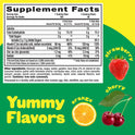 L'il Critters Immune C Kids Gummy Vitamin Supplement, Fruit Flavored, 190 Count