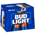 Bud Light Beer, 20 Pack Lager Beer, 12 fl oz Glass Bottles, 4.2 % ABV, Domestic