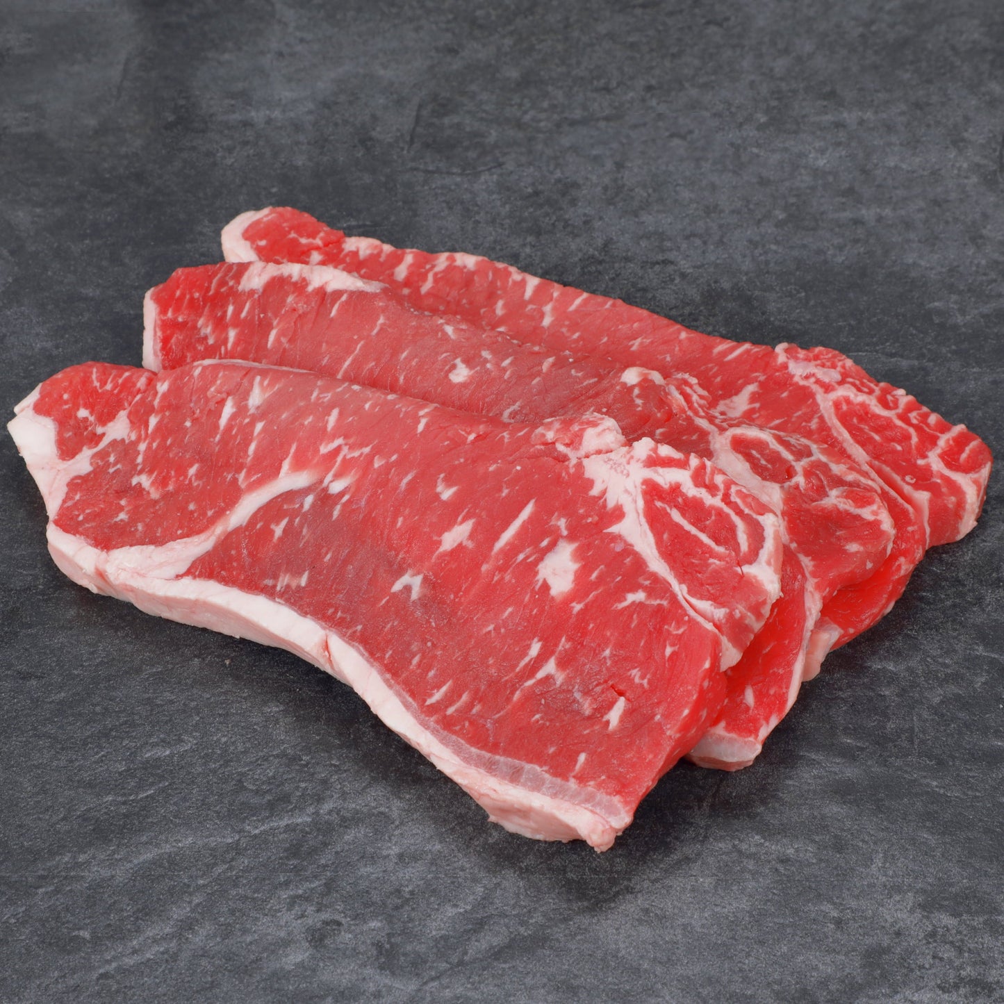 Beef Choice Angus New York Strip Steak Thin, 0.54 - 1.56 lb Tray