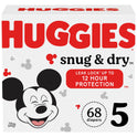 Huggies Snug & Dry Baby Diapers, Size 5 (27+ lbs), 68 Ct