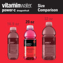 vitaminwater power-c electrolyte enhanced water, dragonfruit, 20 fl oz bottle