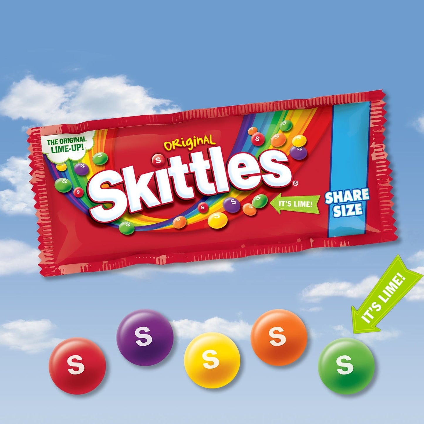 Skittles Original Chewy Candy, Share Size - 4 oz Bag