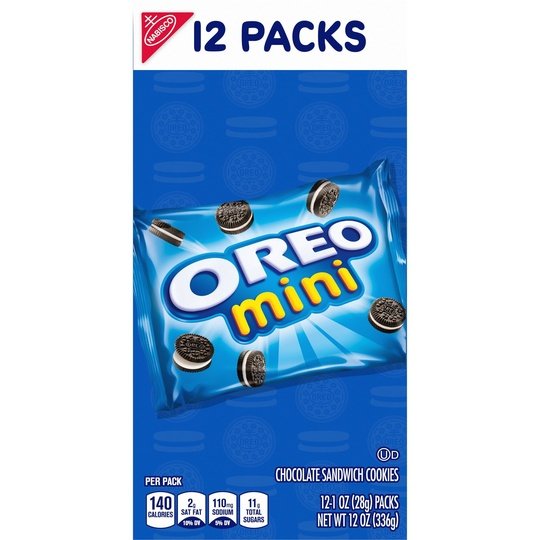 NABISCO OREO MINI LUNCHBOX COOKIES MUNCH PACKS 12 OZ