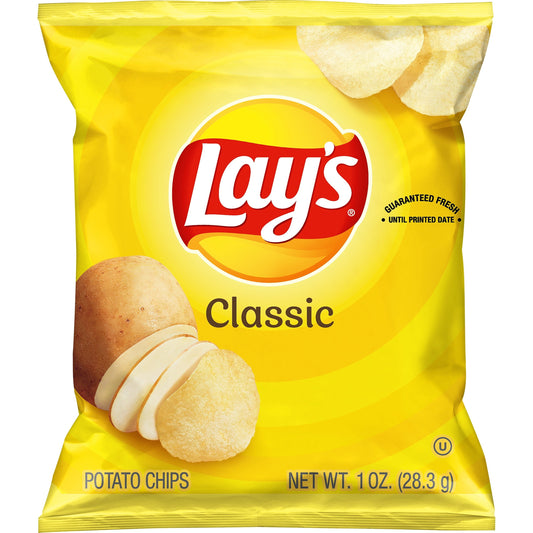 Lay's Classic Potato Chips Snack Chips, 1 oz Bag